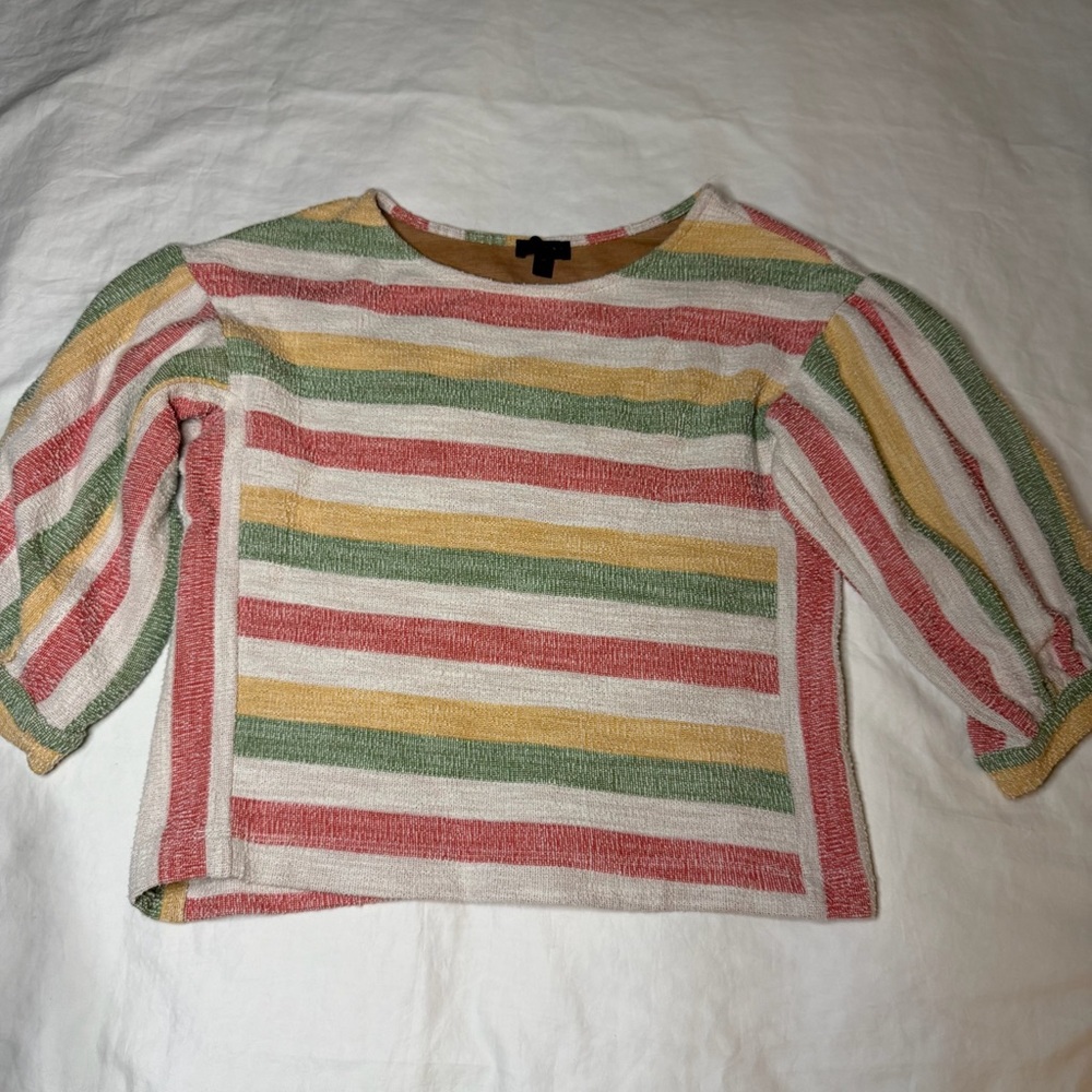 Anthropologie Current Air Multicolor Knit Top Sz MP